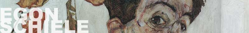  detail uit  zelfportret van Egon Schiele